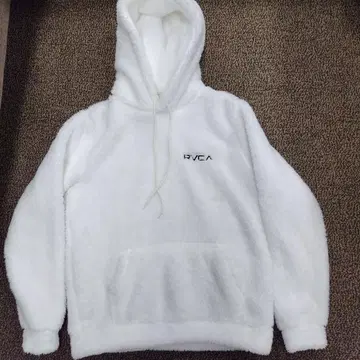 RVCA 화이트 플리스 후드티