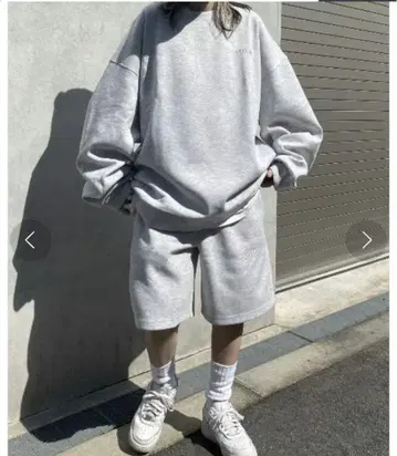 YACA SS EMBROIDERY LOGO SWEAT 셋업