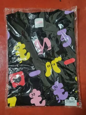 전면 허벅지 T셔츠 블랙 M