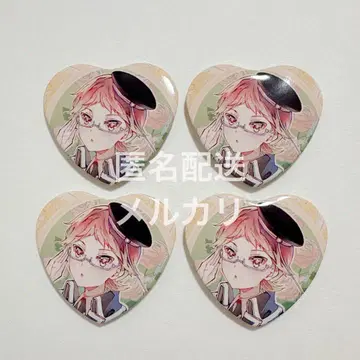 왕실교사 하이네 하이네 하트형 캔뱃지 4개 묶음 판매 THESHOP