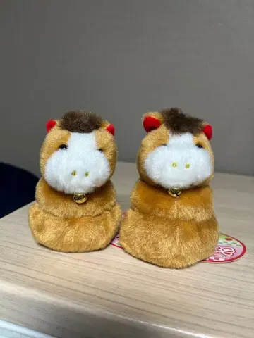 2026년 간지 말 봉제 인형 (브라운) 2개