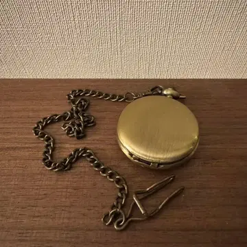 브라스제 회중시계 화이트 다이얼