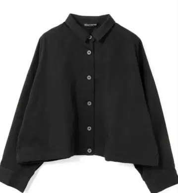 [ mizuiro ind ] 와이드 숏 자켓 블랙