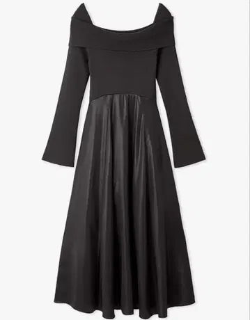 스나이델 오프숄더 니트 도킹 원피스 SWNO244121