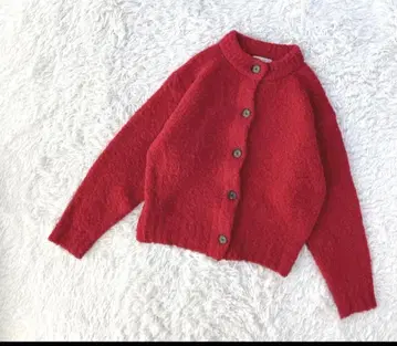 BEAUTY&YOUTH 유나이티드 애로우즈 레드 알파카 가디건