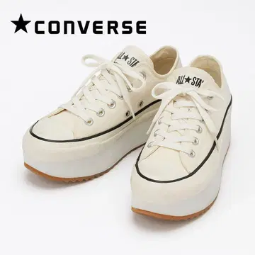 CONVERSE 올스타 통굽 스니커즈 화이트 로우컷 23.5cm