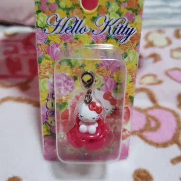 헬로키티 지퍼 마스코트 로즈 버전