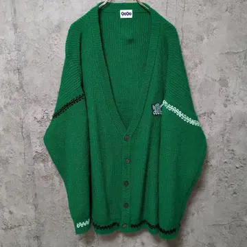 빅 실루엣 그린 가디건 9090 나인티나인티 4XL