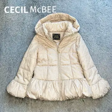 세실 맥비 레이스 페플럼 다운 자켓