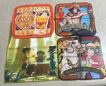 원피스 에이스 루피 사보 3형제 손수건 4종 묶음 판매