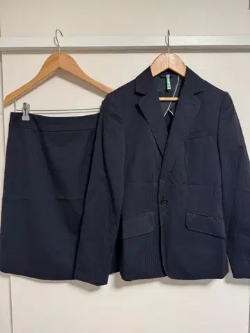 아오야마 양복 N line 네이비 스트라이프 정장 세트 7호