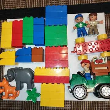 레고 듀플로 그린 버킷 & 쿼드 바이크 5645 하자품