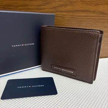 새상품 TOMMY HILFIGER 접이식 지갑 브라운 박스 포함