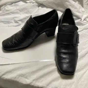 D'ICI 펌프스 천연 가죽 가죽 신발 블랙