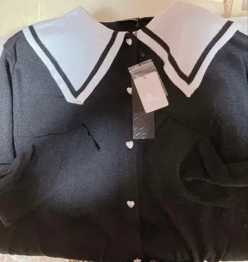 [ 미사용 새상품 ] Candy Stripper 세일러 카라 가디건