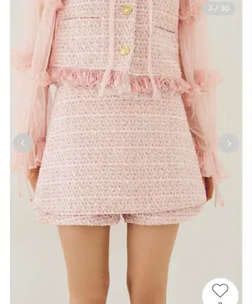 FURFUR 트위드 스카숏 팬츠 핑크