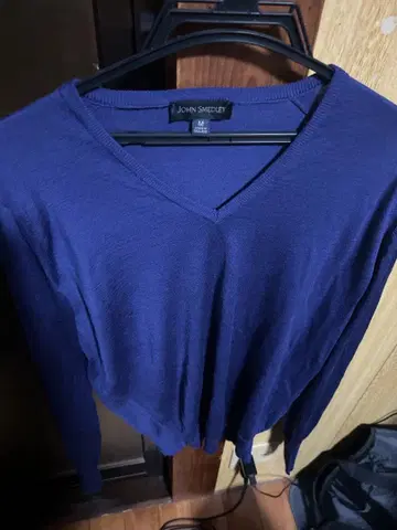 존 스메들리 보라색 V넥 니트 M