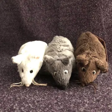 IKEA 쥐 봉제 인형 단종품 화이트 브라운 그레이 3마리 세트