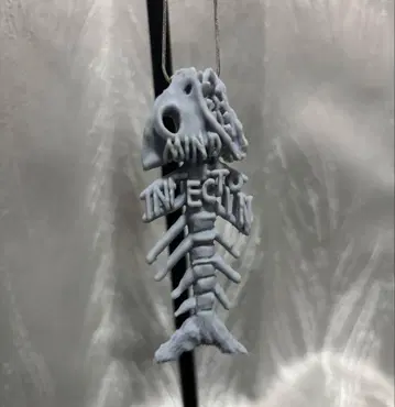 mind infection 목걸이 물고기 피쉬 생선 펜던트