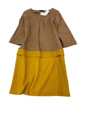 e134 22OCTOBRE 새상품 7부 소매 원피스 46 사이즈