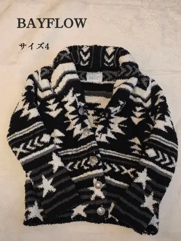 BAYFLOW 별 패턴 니트 스웨터 사이즈 4
