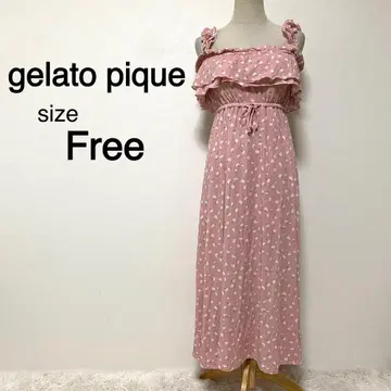 gelato pique 핑크 컬러 꽃무늬 원피스