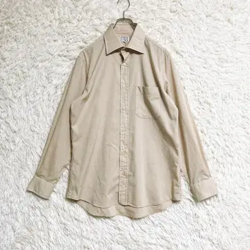 [ GOOSH MAN CLUB ] 긴팔 셔츠 (M) 심플 무지 베이지