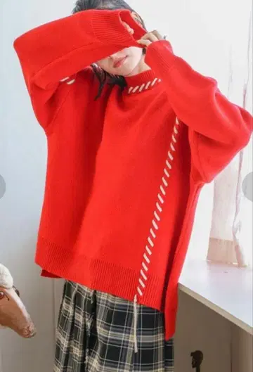 niko and. 핸드 스티치 니트 풀오버