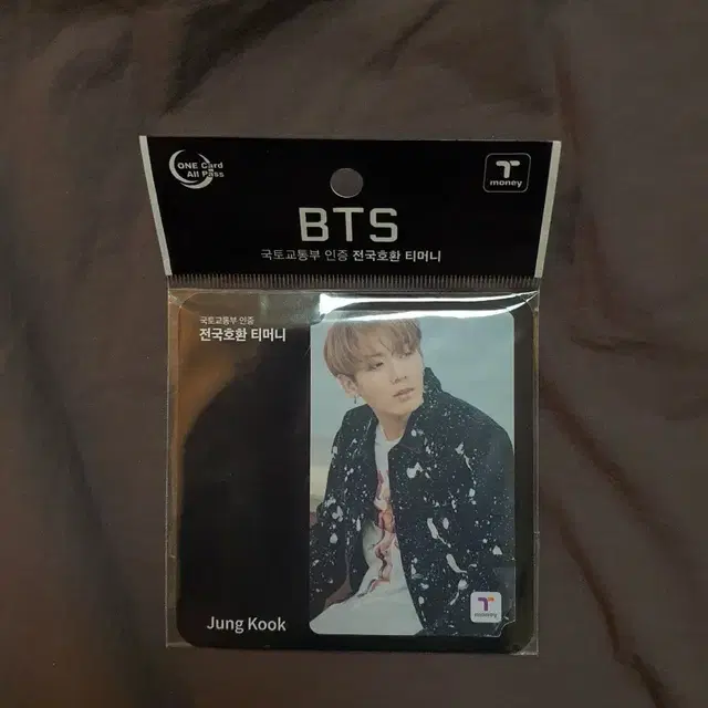 방탄 정국 봄날 티머니 카드 (미사용)