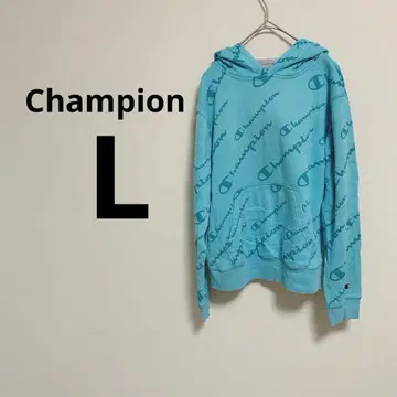 Champion 스카이블루 후드티 L 챔피온