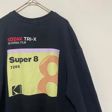 ZARA 자라 KODAK 코라붕소T 긴팔 티셔츠 블랙 사이즈 L