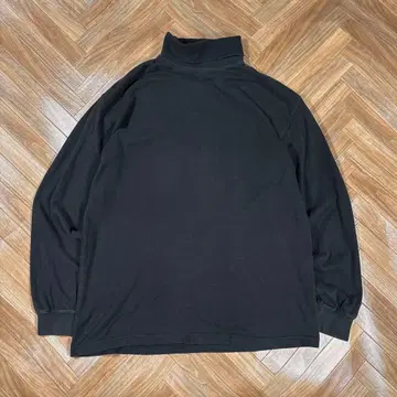 90s st john's bay 터틀넥 롱T 검정 무지 블랙