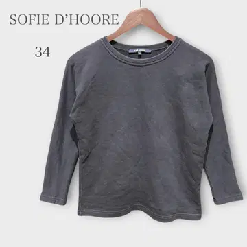 소피 인형 크루넥 티셔츠 롱T셔츠 블랙 XS 심플