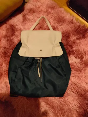 네이비와 화이트의 백팩