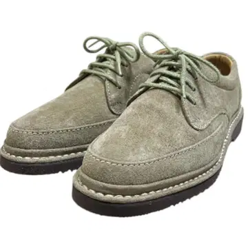 허시파피 일본제 오쓰카 제화 스웨이드 외날 올리브 23.5 EEE U팁