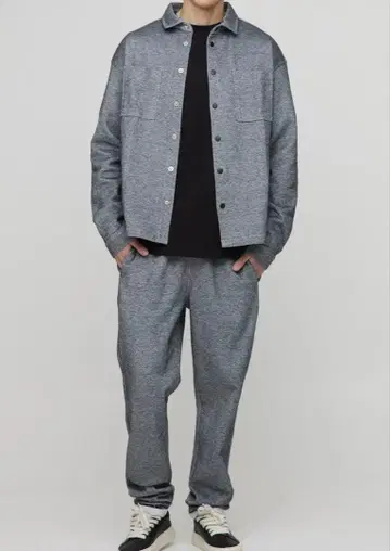 그레이 맨투맨 자켓 셋업 새상품