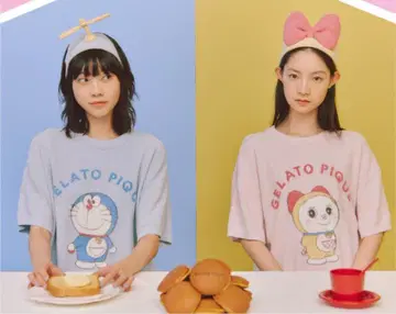 GELATO PIQU 도라에몽 룸웨어 세트 도라에몽 & 도라미 W 세트