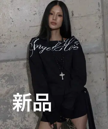 Fancy Club 스웨트 셔츠 블랙 새상품