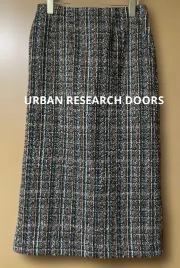 URBAN RESEARCH DOORS 체크 무늬 타이트 스커트