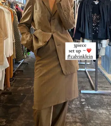 Calvin Klein 3피스 셋업 베이지