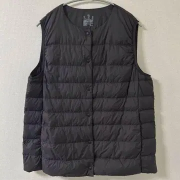 무인양품 경량 포켓터블 다운 베스트 컴팩트 브라운 온라인 한정판