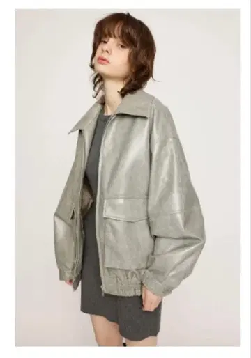 SLY FAUX LEATHER ZIP UP 자켓