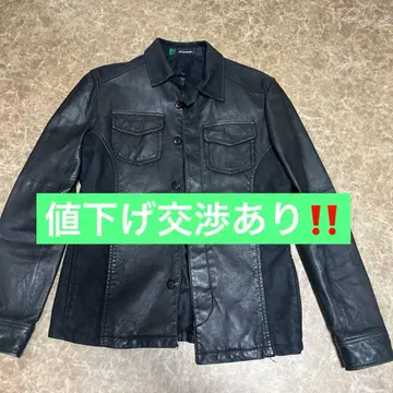 DESIGNWORKS 블랙 가죽 자켓 46