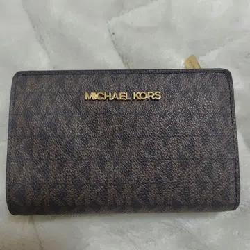 MICHAEL KORS 접이식 지갑 브라운