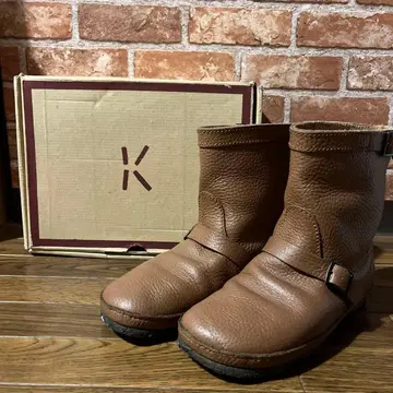 koos 가죽 브라운 숏부츠 37