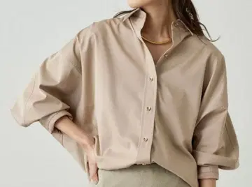 LOUNGEDRESS 새틴 BIG 셔츠