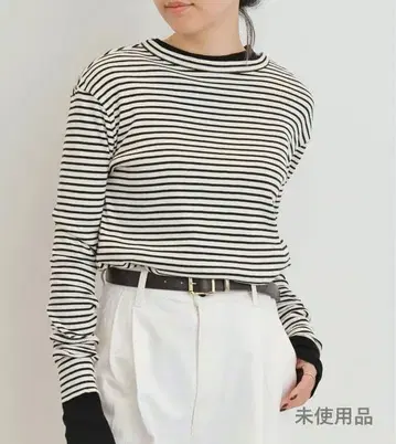 라빠르망 BORDER RIB LONGSLEEVE T-SHIRT