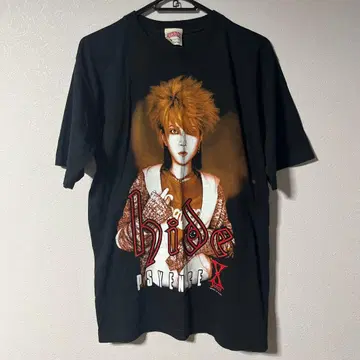 X JAPAN hide 티셔츠 블랙 L