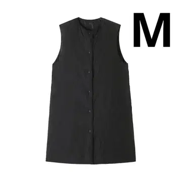 무인양품 경량 다운 포켓터블 노카라 롱 베스트