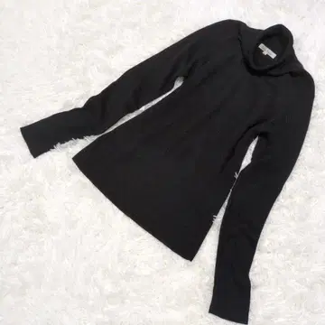 [ 로페피크닉 ] 블랙 터틀넥 니트 40(L) 얇은 소재